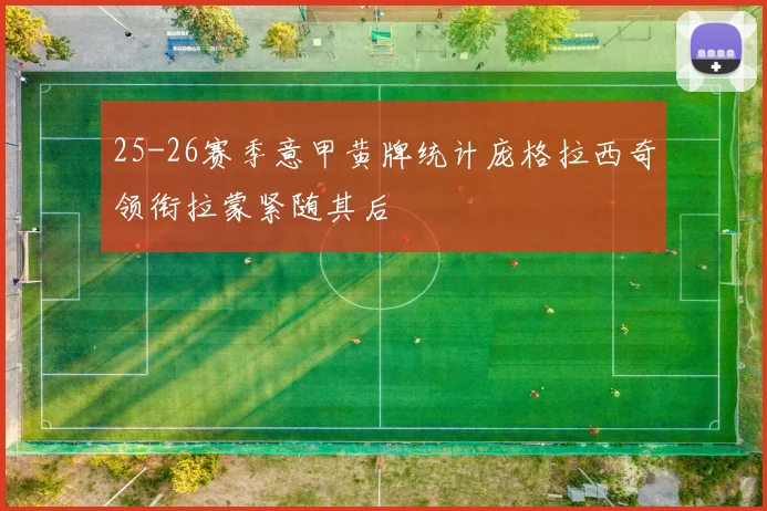 25-26赛季意甲黄牌统计庞格拉西奇领衔拉蒙紧随其后